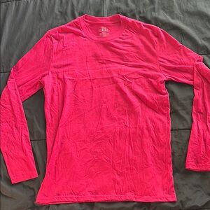 True Classic Red Long Sleeve Men's Shirt